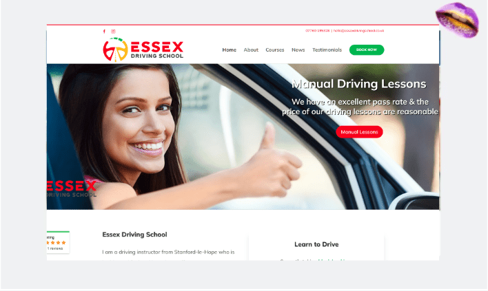 essex driving school delicious portfolio