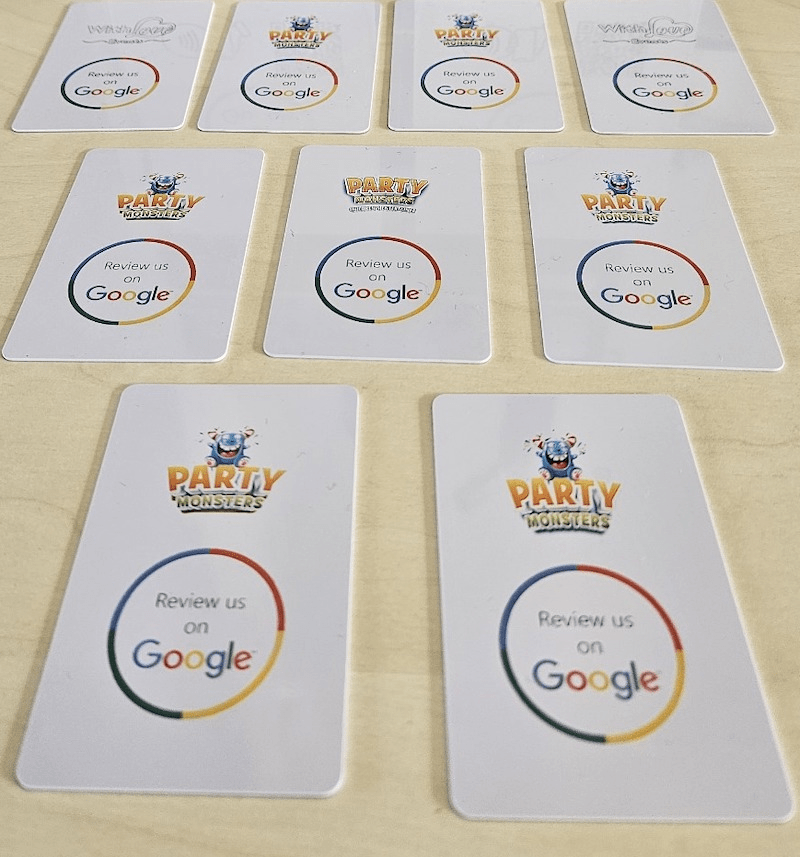 business google review cards