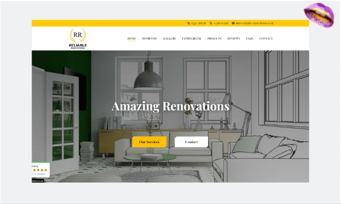 reliable renovations delicious webdesign