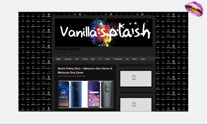 vanilla splash delicious portfolio